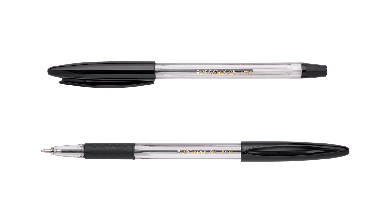 Ручка кулькова BUROMAX CLASSIC GRIP (BM.8100-02)